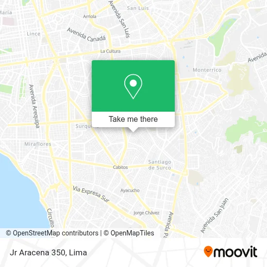 Jr  Aracena 350 map