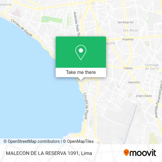 Mapa de MALECON DE LA RESERVA 1091