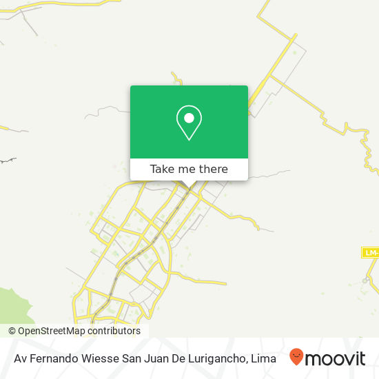 Av  Fernando Wiesse  San Juan De Lurigancho map