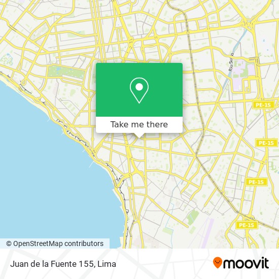 Juan de la Fuente 155 map