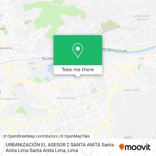 Mapa de URBANIZACIÓN EL ASESOR 2  SANTA ANITA  Santa Anita  Lima  Santa Anita  Lima