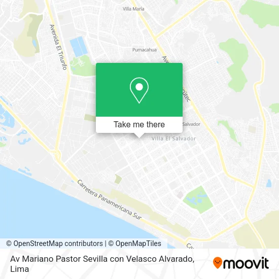 Mapa de Av  Mariano Pastor Sevilla con Velasco Alvarado
