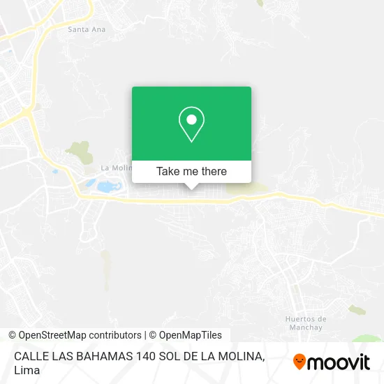 Mapa de CALLE LAS BAHAMAS 140 SOL DE LA MOLINA