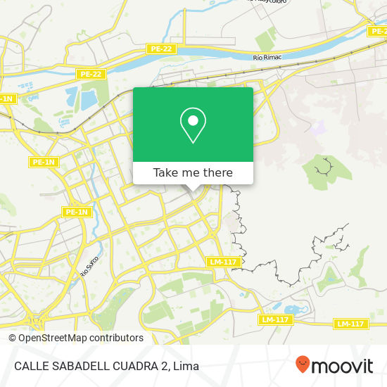 CALLE SABADELL CUADRA 2 map