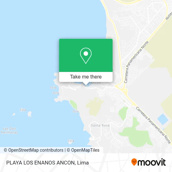 Mapa de PLAYA LOS ENANOS  ANCON