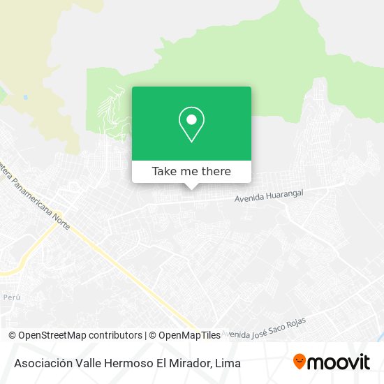 Asociación Valle Hermoso El Mirador map