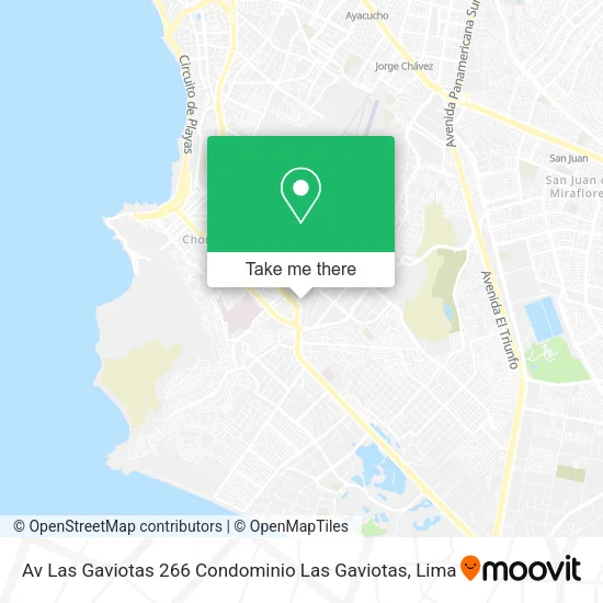 Mapa de Av  Las Gaviotas 266   Condominio Las Gaviotas