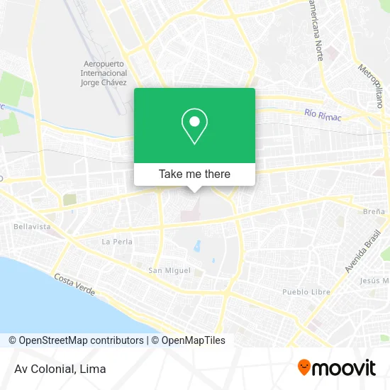 Mapa de Av  Colonial
