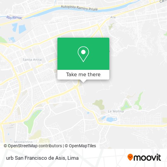 urb  San Francisco de Asis map