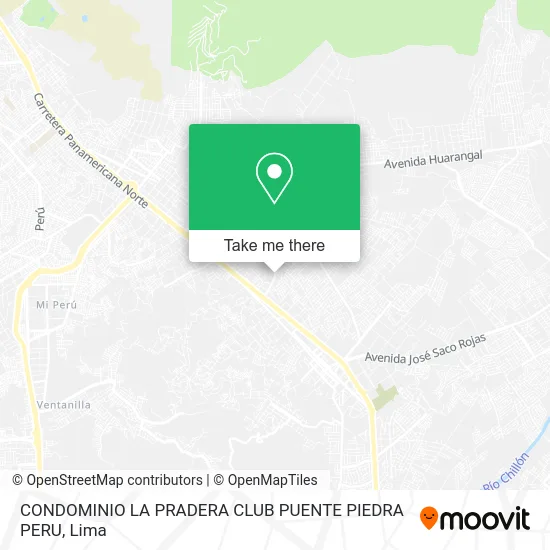 CONDOMINIO LA PRADERA CLUB PUENTE PIEDRA PERU map