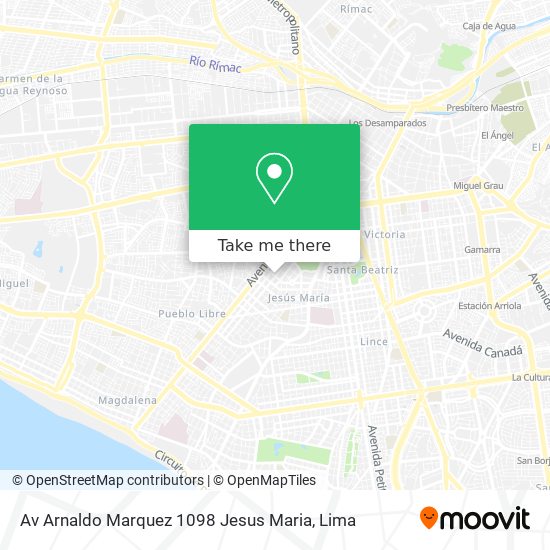 Av Arnaldo Marquez 1098 Jesus Maria map