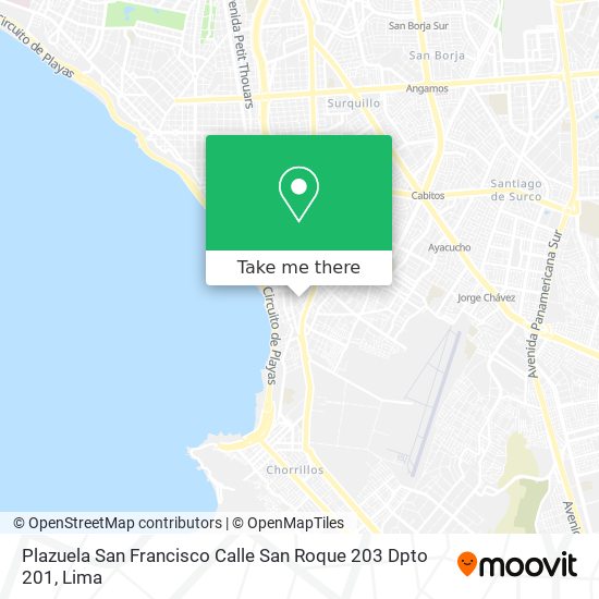 Plazuela San Francisco  Calle San Roque 203 Dpto  201 map