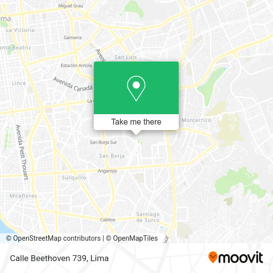 Mapa de Calle Beethoven   739