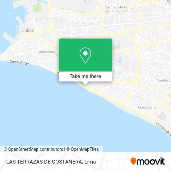 LAS TERRAZAS DE COSTANERA map