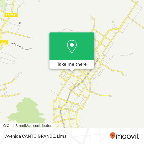 Avenida CANTO GRANDE map
