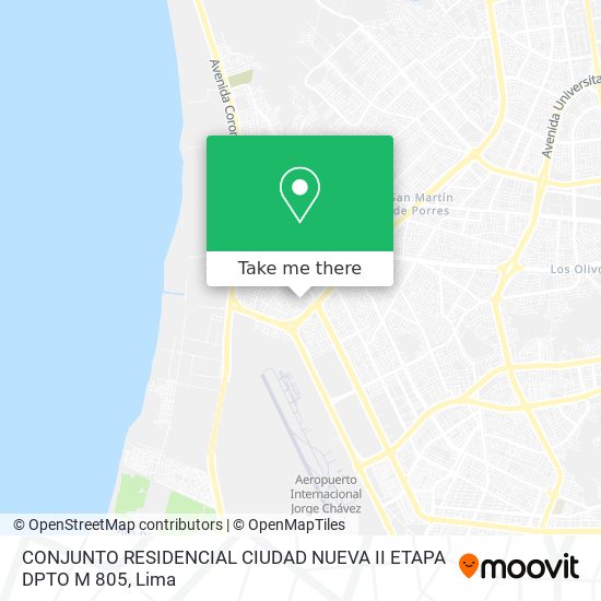 CONJUNTO RESIDENCIAL CIUDAD NUEVA   II ETAPA DPTO  M  805 map