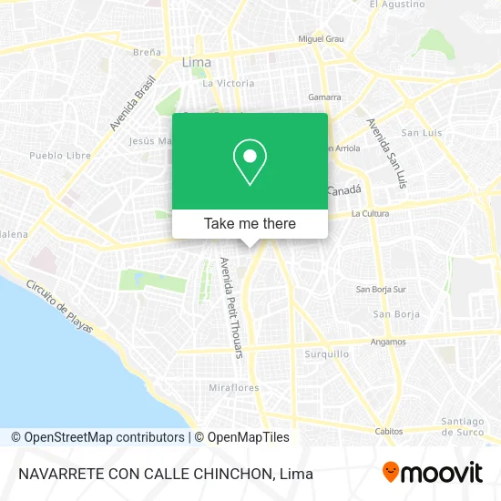 Mapa de NAVARRETE CON CALLE CHINCHON