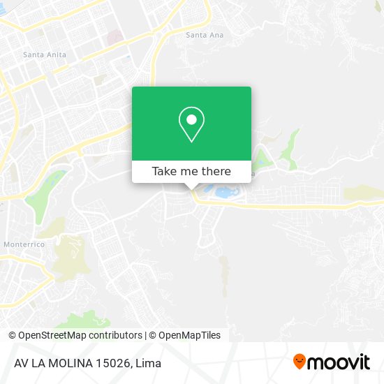 AV LA MOLINA 15026 map