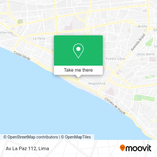 Mapa de Av  La Paz 112