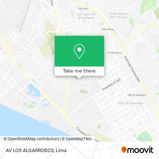 AV  LOS ALGARROBOS map