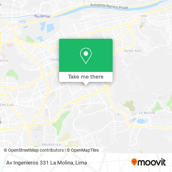 Av  Ingenieros 331 La Molina map