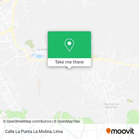 Calle La Punta  La Molina map