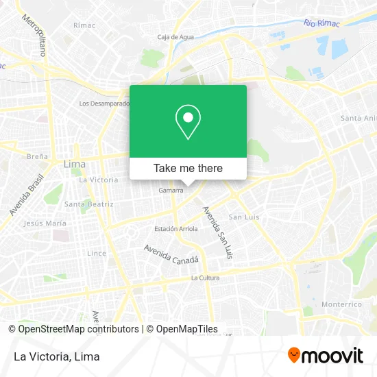 La Victoria map