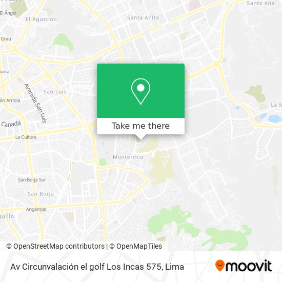 Mapa de Av  Circunvalación el golf Los Incas 575