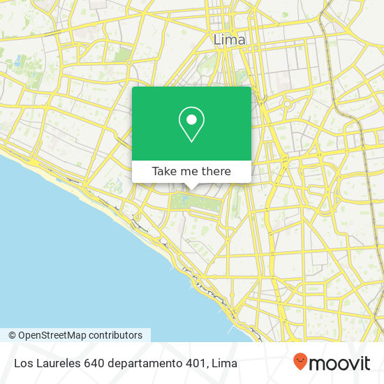 Los Laureles 640 departamento 401 map