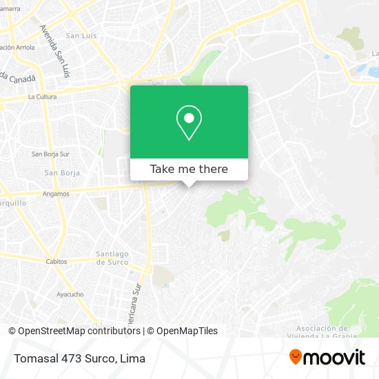 Mapa de Tomasal  473 Surco
