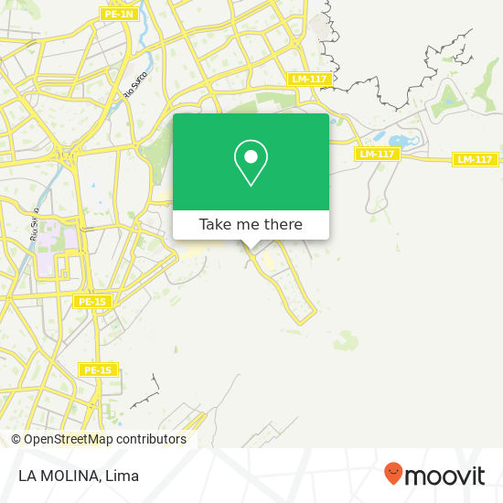 LA MOLINA map