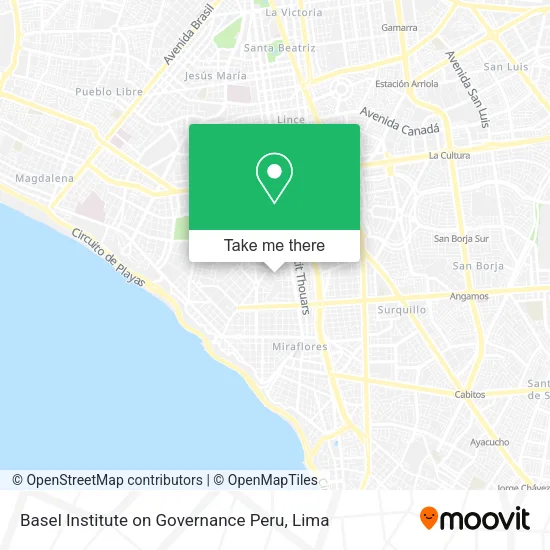 Mapa de Basel Institute on Governance Peru
