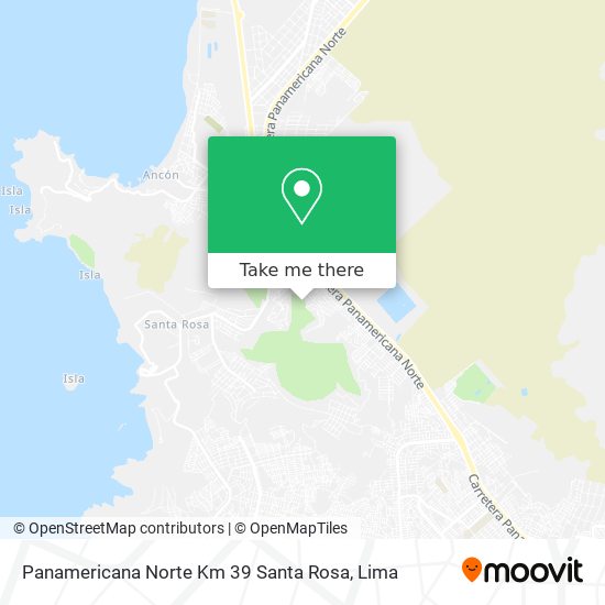 Panamericana Norte Km  39  Santa Rosa map