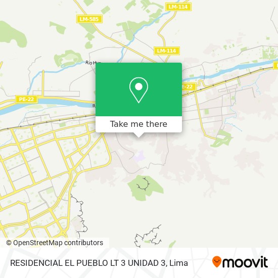 RESIDENCIAL EL PUEBLO LT 3 UNIDAD 3 map