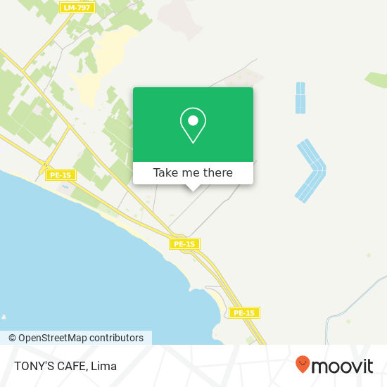 TONY'S CAFE map