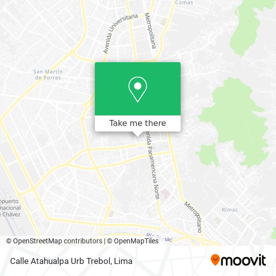 Mapa de Calle Atahualpa  Urb  Trebol