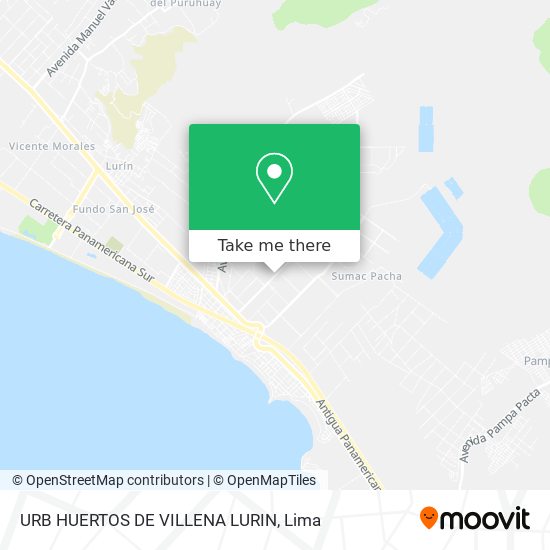 URB  HUERTOS DE VILLENA LURIN map