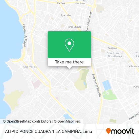 ALIPIO PONCE CUADRA 1  LA CAMPIÑA map