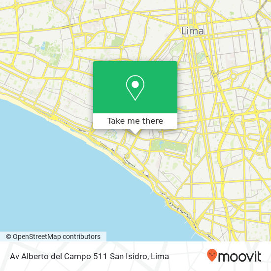 Av  Alberto del Campo 511  San Isidro map