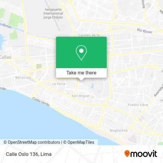 Mapa de Calle Oslo 136