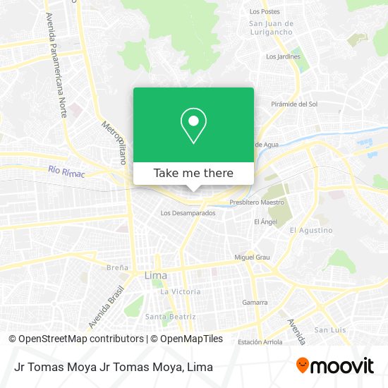Mapa de Jr  Tomas Moya Jr  Tomas Moya