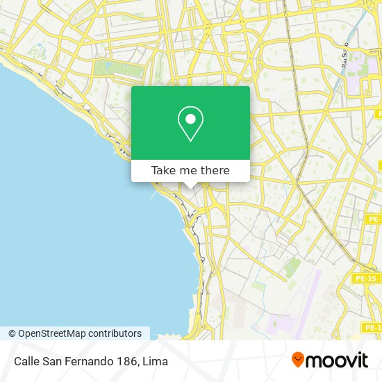 Mapa de Calle San Fernando 186