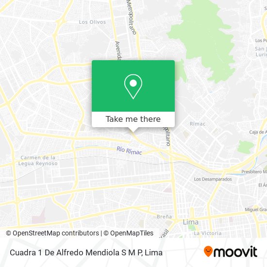 Mapa de Cuadra 1 De Alfredo Mendiola  S M P