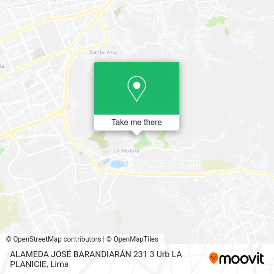 Mapa de ALAMEDA JOSÉ BARANDIARÁN 231   3 Urb  LA PLANICIE