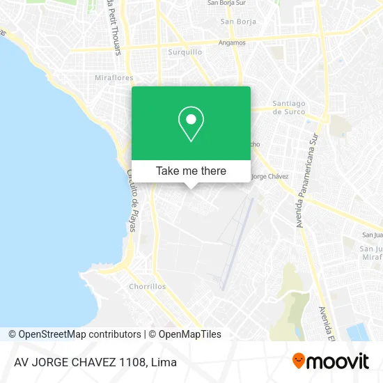 AV JORGE CHAVEZ 1108 map