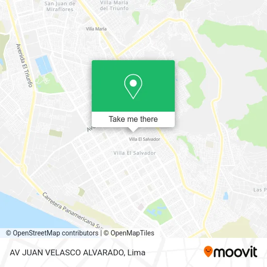 AV JUAN VELASCO ALVARADO map
