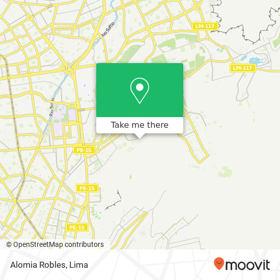 Mapa de Alomia Robles