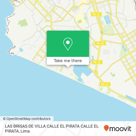 LAS BRISAS DE VILLA   CALLE EL PIRATA  CALLE EL PIRATA map