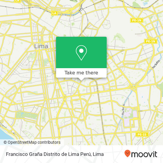 Francisco Graña  Distrito de Lima  Perú map