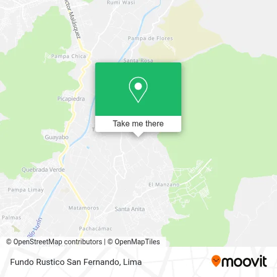Fundo Rustico San Fernando map